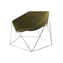 Compagnie Sessel Penta Textil Grun / Design 1970 - Indoor/Outdoor - Kaktus-Grun - Stahl Sale
