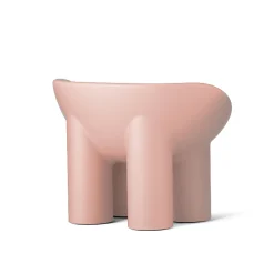 Driade Sessel Roly Poly Plastikmaterial Rosa / Polyethylen - Rose Flesh Discount
