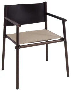 Emu Sessel Terramare Leder Textil Braun / Kunstleder & Stoff - Indisch-Braun - Sand - Schokolade Outlet