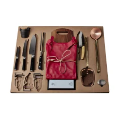 Malle W. Trousseau Set Küchenutensilien La Malle Holz / 28 Teile Zum Schneiden, Kochen & Aufbewahren - Limitiert - Bunt Cheap
