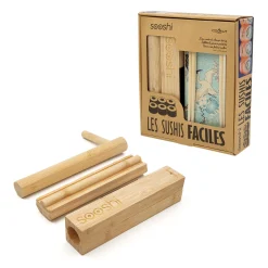Cookut Set Sooshi Faser Holz Natur / Sushi Leicht Gemacht Utensilien + Rezepte - Bambus Shop
