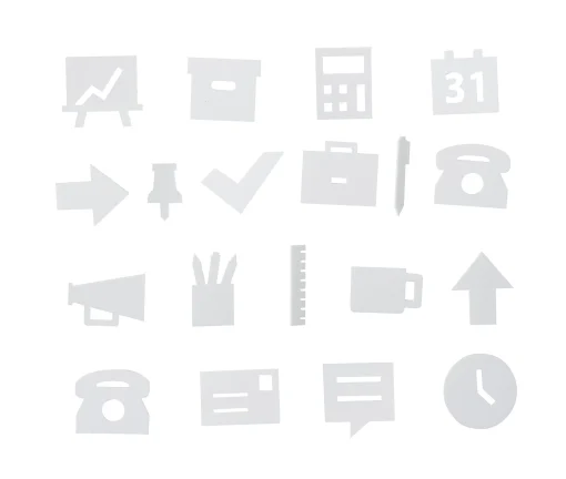 Design Letters Set Symboles Office Plastikmaterial/ Fur Memo-Board - Weis Store