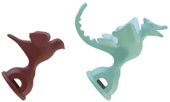 Alessi Set Tea Rex Plastikmaterial Rot Grun / Set Aus 2 Pfeifenaufsatzen, Limitierte Auflage - Hellgrun - Rot Store