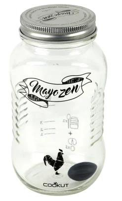 Cookut Shaker Mayozen Glas Transparent - Schwarz - Silber - Transparent Fashion