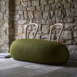 Opinion Ciatti Sitzbank Yum Yum Textil Holz Grun Green / Exklusiv-Modell Fur Printemps L 143 Cm - Gebleichte Esche - Grun Hot