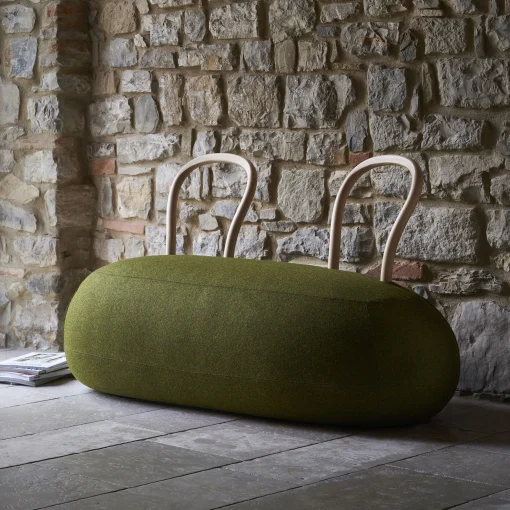 Opinion Ciatti Sitzbank Yum Yum Textil Holz Grun Green / Exklusiv-Modell Fur Printemps L 143 Cm - Gebleichte Esche - Grun Hot