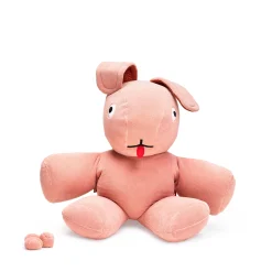 Fatboy Sitzkissen Co9 Xs Teddy Textil Rosa / Riesenhase Pluschstoff / L 180 Cm - Rose Cheeky Fashion