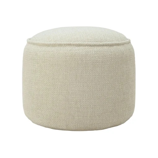Ethnicraft Sitzkissen Donut Outdoor Textil Weis Beige / O 50 Cm - Natur Cheap