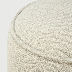 Ethnicraft Sitzkissen Donut Outdoor Textil Weis Beige / O 50 Cm - Natur Cheap
