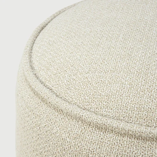 Ethnicraft Sitzkissen Donut Outdoor Textil Weis Beige / O 50 Cm - Natur Cheap