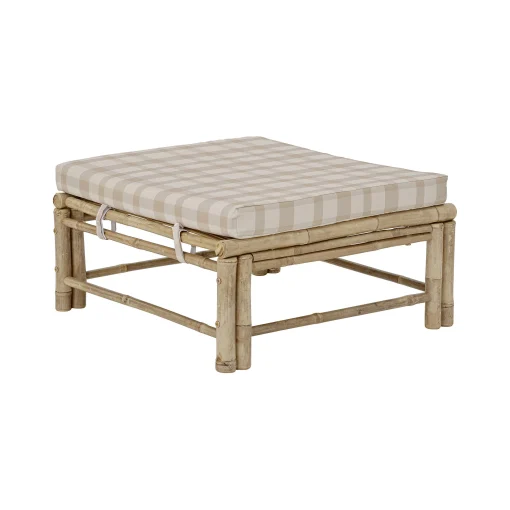 Bloomingville Sitzkissen Korfu Textil Beige Holz Natur / Bambus & Stoff 72 X 72 Cm - Bambus - Beige Shop