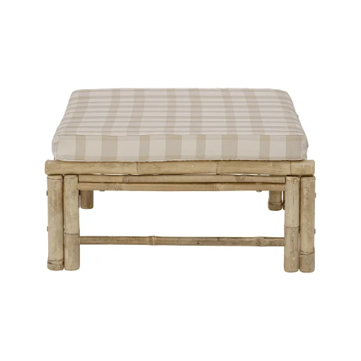 Bloomingville Sitzkissen Korfu Textil Beige Holz Natur / Bambus & Stoff 72 X 72 Cm - Bambus - Beige Shop