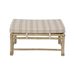 Bloomingville Sitzkissen Korfu Textil Beige Holz Natur / Bambus & Stoff 72 X 72 Cm - Bambus - Beige Shop