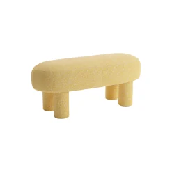 POPUS EDITIONS Sitzkissen Ludmila Textil Gelb / Sitzhocker - L 100 Cm - Zitronengelb Sale