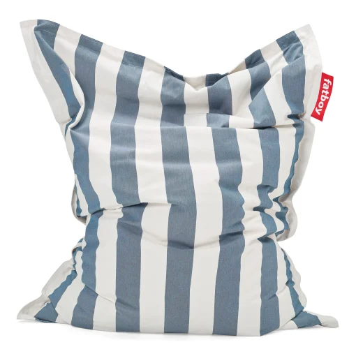 Fatboy Sitzkissen The Original Outdoor Textil Blau / Fur Den Außenbereich - Olefin / 140 X 180 Cm - Ozeanblau Gestreift Store