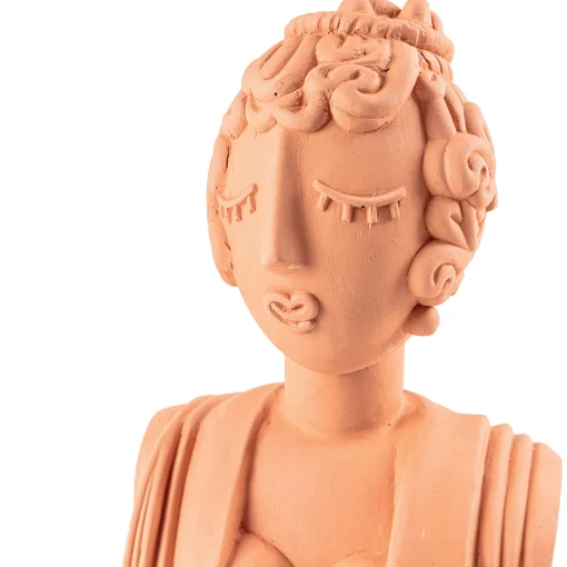 Seletti Skulptur Magna Graecia Keramik Orange Braun / Bust - H 45 Cm - Terracotta Online