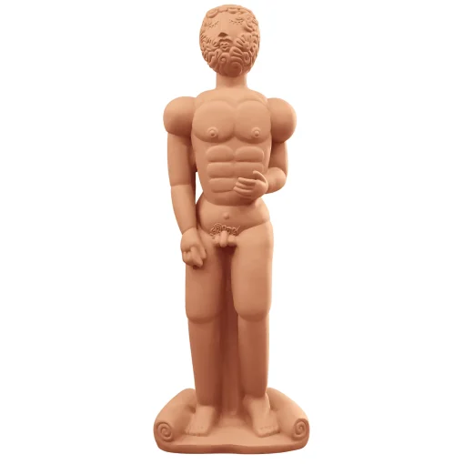 Seletti Skulptur Magna Graecia Keramik Orange Braun / - H 140 Cm - Terracotta Hot