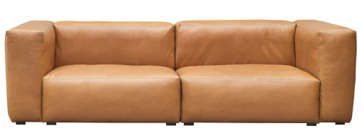 Hay Sofa Mags Soft Leder Braun / 2- Bis 3-Sitzer - L 238 Cm / Leder - Cognac New