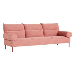 Hay Sofa Pandarine Textil/ L 255 Cm / Rollenformige Feste Armlehnen - Ruckenlehne Verstellbar - Rosa Store