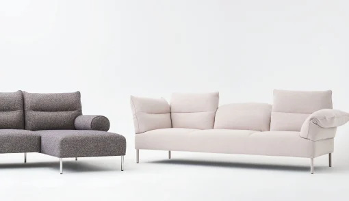 Hay Sofa Pandarine Textil/L 255 Cm / Arm- + Ruckenlehnen Einstellbar - Beige Fashion