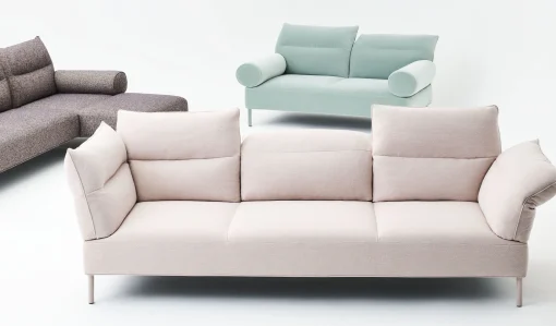 Hay Sofa Pandarine Textil/L 255 Cm / Arm- + Ruckenlehnen Einstellbar - Beige Fashion
