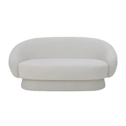 Bloomingville Sofa Ted Textil/ Boucle-Stoff - L 160 Cm - Weis Store