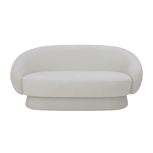 Bloomingville Sofa Ted Textil/ Boucle-Stoff - L 160 Cm - Weis Store