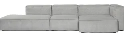 Hay Soft Mags Ecksofa / L 314 Cm - Mit Armlehne Links - Hellgrau Discount