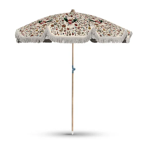 PODEVACHE Sonnenschirm Tattoo Textil / Schragstellbar - O 200 Cm - Bunt Hot