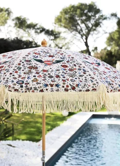 PODEVACHE Sonnenschirm Tattoo Textil / Schragstellbar - O 200 Cm - Bunt Hot