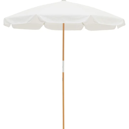 BUSINESS & PLEASURE Sonnenschirm The Amalfi Textil Holz Weis / O 230 Cm - - Holz Natur - Weis Online