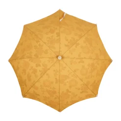 BUSINESS & PLEASURE Sonnenschirm The Premium Beach Textil Holz Gelb / O 180 Cm - Schragstellbar - Gelb - Holz Natur Online