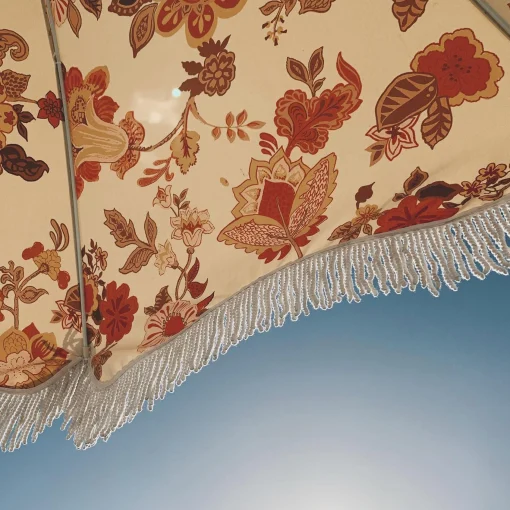 BUSINESS & PLEASURE Sonnenschirm The Premium Beach Textil Holz Gelb / O 180 Cm - Schragstellbar - Gelb - Holz Natur Online