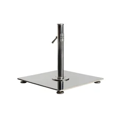 BUSINESS & PLEASURE Sonnenschirmfus The Classic Grau Silber Metall / 16 Kg - Fur Mastdurchmesser Von 2,5 Bis 3,8 Cm - Rostfreier Stahl Clearance