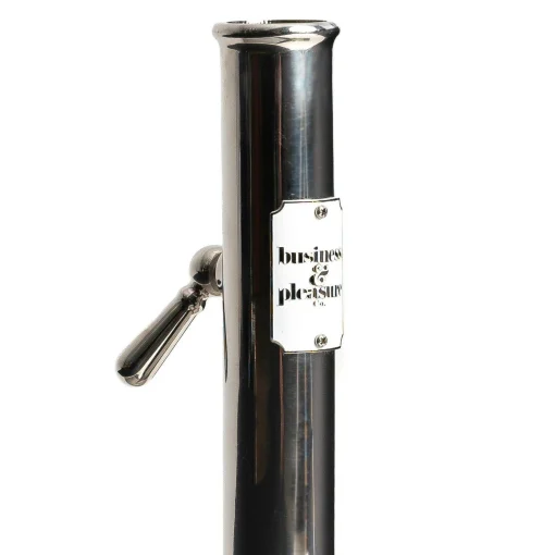 BUSINESS & PLEASURE Sonnenschirmfus The Classic Grau Silber Metall / 16 Kg - Fur Mastdurchmesser Von 2,5 Bis 3,8 Cm - Rostfreier Stahl Clearance