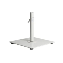 BUSINESS & PLEASURE Sonnenschirmfus The Classic Metall Weis / 16 Kg - Fur Mastdurchmesser Von 2,5 Bis 3,8 Cm - Blanc Antique Clearance