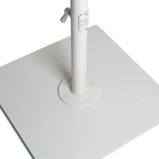 BUSINESS & PLEASURE Sonnenschirmfus The Classic Metall Weis / 16 Kg - Fur Mastdurchmesser Von 2,5 Bis 3,8 Cm - Blanc Antique Clearance
