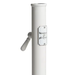 BUSINESS & PLEASURE Sonnenschirmfus The Classic Metall Weis / 16 Kg - Fur Mastdurchmesser Von 2,5 Bis 3,8 Cm - Blanc Antique Clearance
