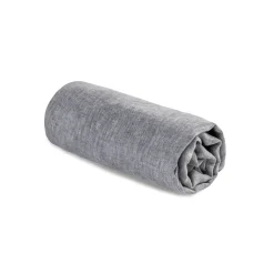Au Printemps Paris Spannbetttuch 160 X 200 Cm  Textil Grau / 160 X 200 Cm - Leinen Gewaschen - Heidekraut Anthrazit Cheap