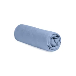 Au Printemps Paris Spannbetttuch 140 X 200 Cm  Textil Blau / 140 X 200 Cm - Leinen Gewaschen - Himmelblau Fashion