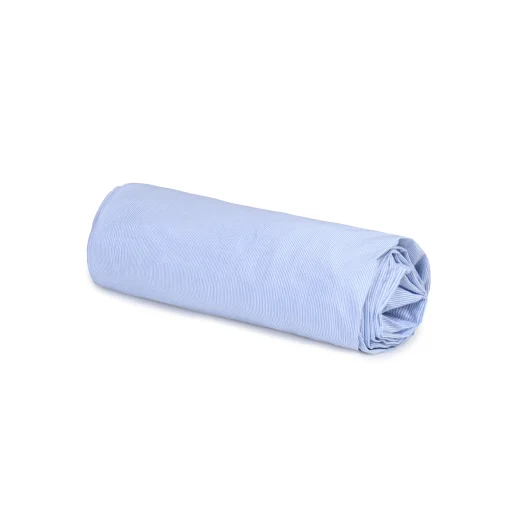 Au Printemps Paris Spannbetttuch 140 X 190 Cm  Textil Blau / 140 X 190 Cm - Baumwoll-Perkal Gewaschen - Blau Gestreift Cheap