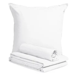Au Printemps Paris Spannbetttuch 140 X 190 Cm  Textil/ 140 X 190 Cm - Baumwoll-Perkal Gewaschen - Weis New