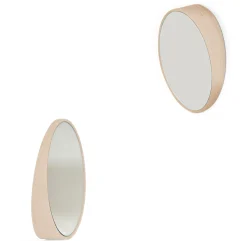 Harto Spiegel Odilon Medium Glas Holz Natur / O 40 Cm - Eiche Best Sale