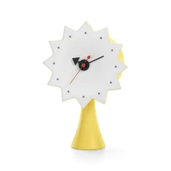 Vitra Standuhr Ceramic Clocks - Model #2 Keramik Gelb / By George Nelson, 1953 - Gelb - Weis Fashion