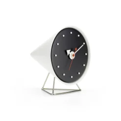 Vitra Standuhr Desk Clocks - Cone Clock Plastikmaterial Weis / By George Nelson, 1947-1953 - Schwarz - Weis Best Sale