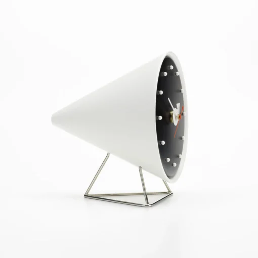 Vitra Standuhr Desk Clocks - Cone Clock Plastikmaterial Weis / By George Nelson, 1947-1953 - Schwarz - Weis Best Sale
