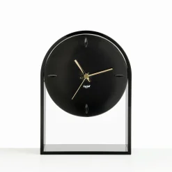 Kartell Standuhr L'Air Du Temps Plastikmaterial Schwarz / H 30 Cm - Gold - Schwarz Store