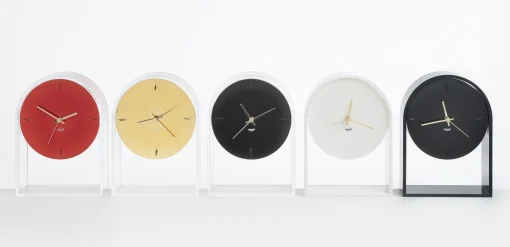 Kartell Standuhr L'Air Du Temps Plastikmaterial Schwarz / H 30 Cm - Gold - Schwarz Store