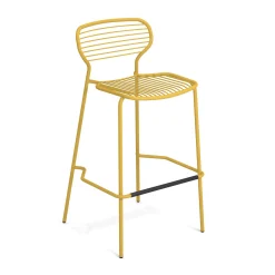 Emu Stapelbarer Barhocker Apero Metall Gelb / H 75 Cm - Stahl - Currygelb Hot