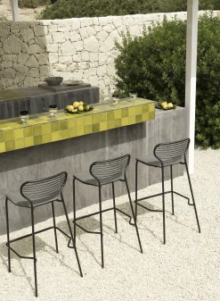 Emu Stapelbarer Barhocker Apero Metall Gelb / H 75 Cm - Stahl - Currygelb Hot